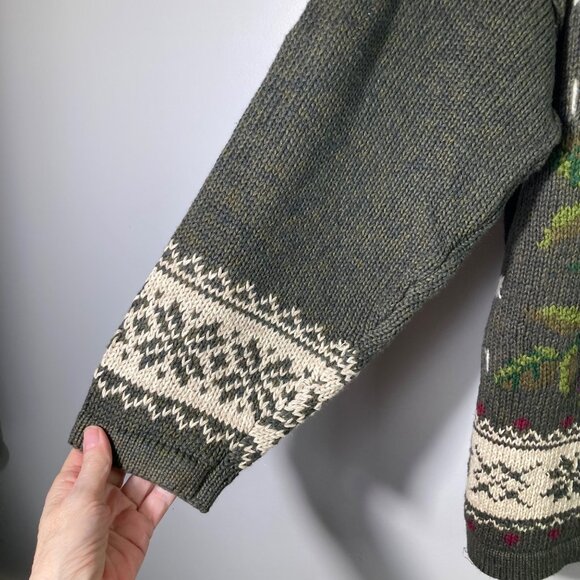 Womens Vintage 80s Tiara Floral Sweater Cottagecore 18/20 Ramie Cotton Other Gre - Picture 5 of 8